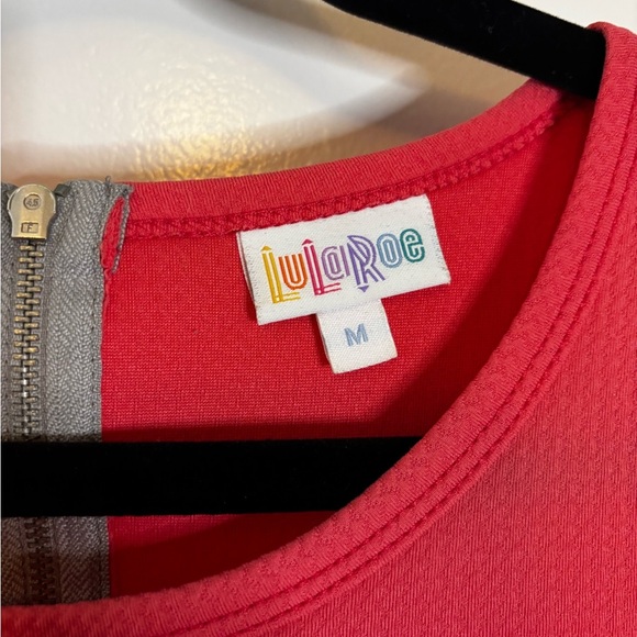 LuLaRoe Amelia Color Block Dress Size Medium - Picture 5 of 14